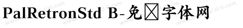 PalRetronStd B字体转换
